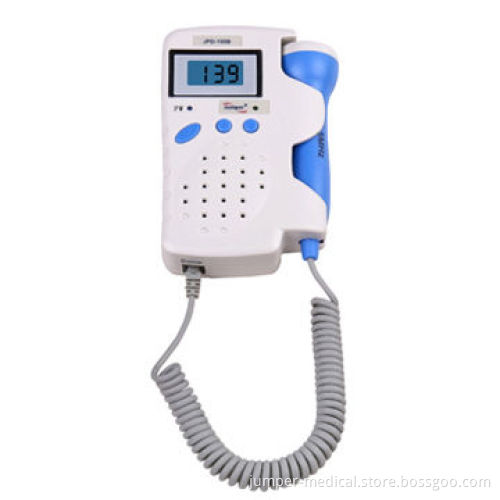 Portable pregnancy fetal heart Doppler, FDA/CE marked, LCD display rechargeable battery
